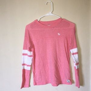Abercrombie and Fitch kids pink longsleeve shirt